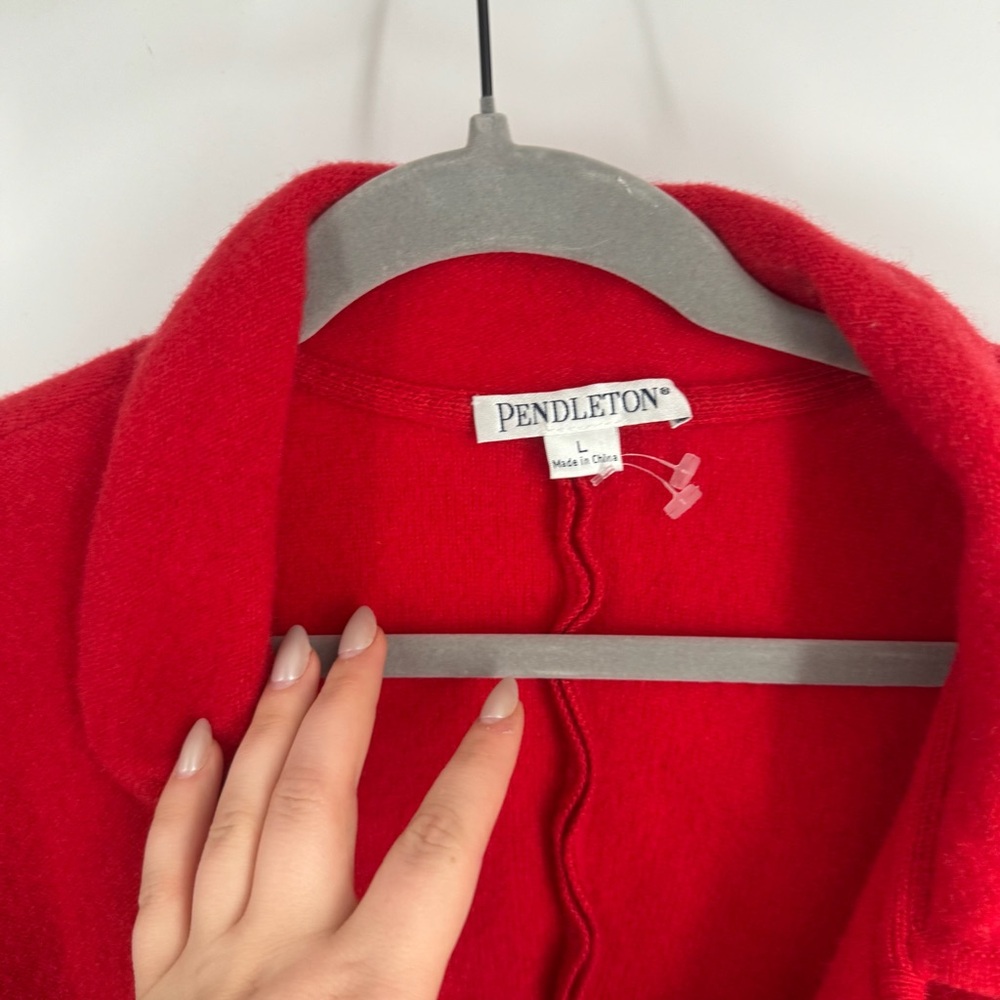 Pendleton Lamb Wool Front Button Up Long Sleeve B… - image 2